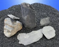 Nano Stone "Schiefer - Schwarz" - Set Mit 5 Bis 7 Steinen