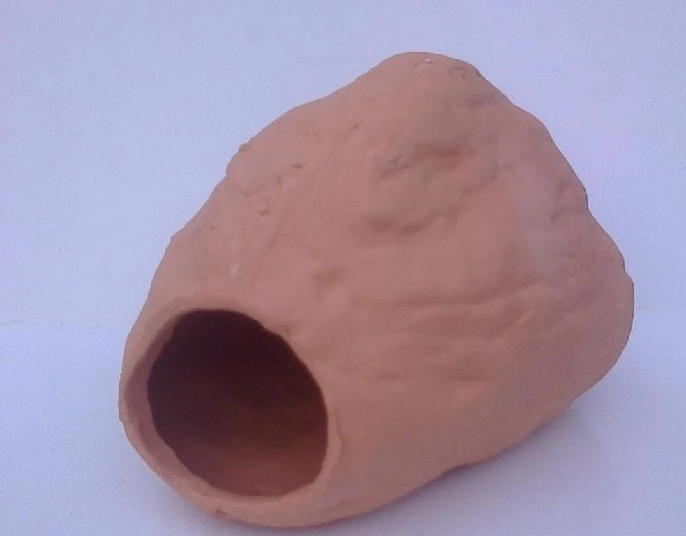 Barschhöhle Fels Terrakotta Aus Ton - Brut- Oder Versteckplätze 3 Barschhöhle Fels Terrakotta Aus Ton - Brut- Oder Versteckplätze