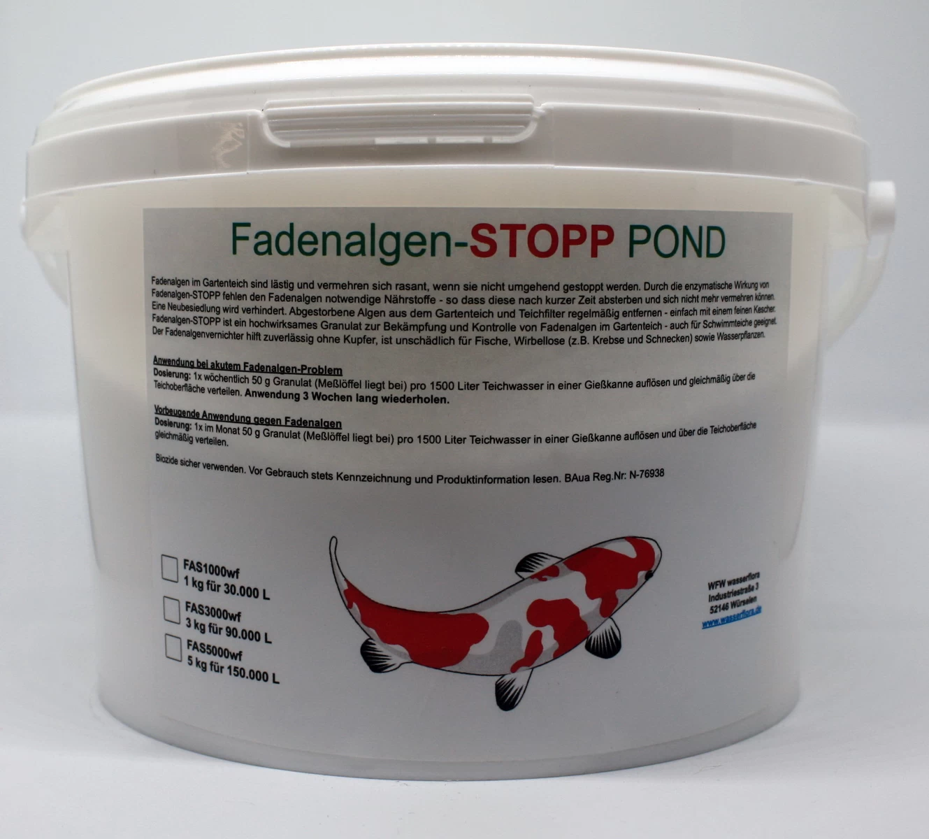 1 Kg Fadenalgen-STOPP POND - Granulat Gegen Fadenalgen Im Gartenteich, Für 30.000 Liter Wasser 3 1 Kg Fadenalgen-STOPP POND - Granulat Gegen Fadenalgen Im Gartenteich, Für 30.000 Liter Wasser