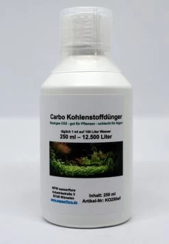 250 Ml Carbo Kohlenstoffdünger Für 12.500 Liter Wasser, Flüssiges CO2 - Gut Für Pflanzen - Schlecht Für Algen