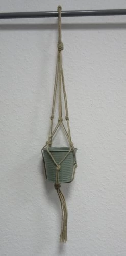 Grüne Blumenampel - Hängender Blumentopf